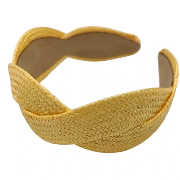 Yellow Braided Headband - Picture 1 of 3